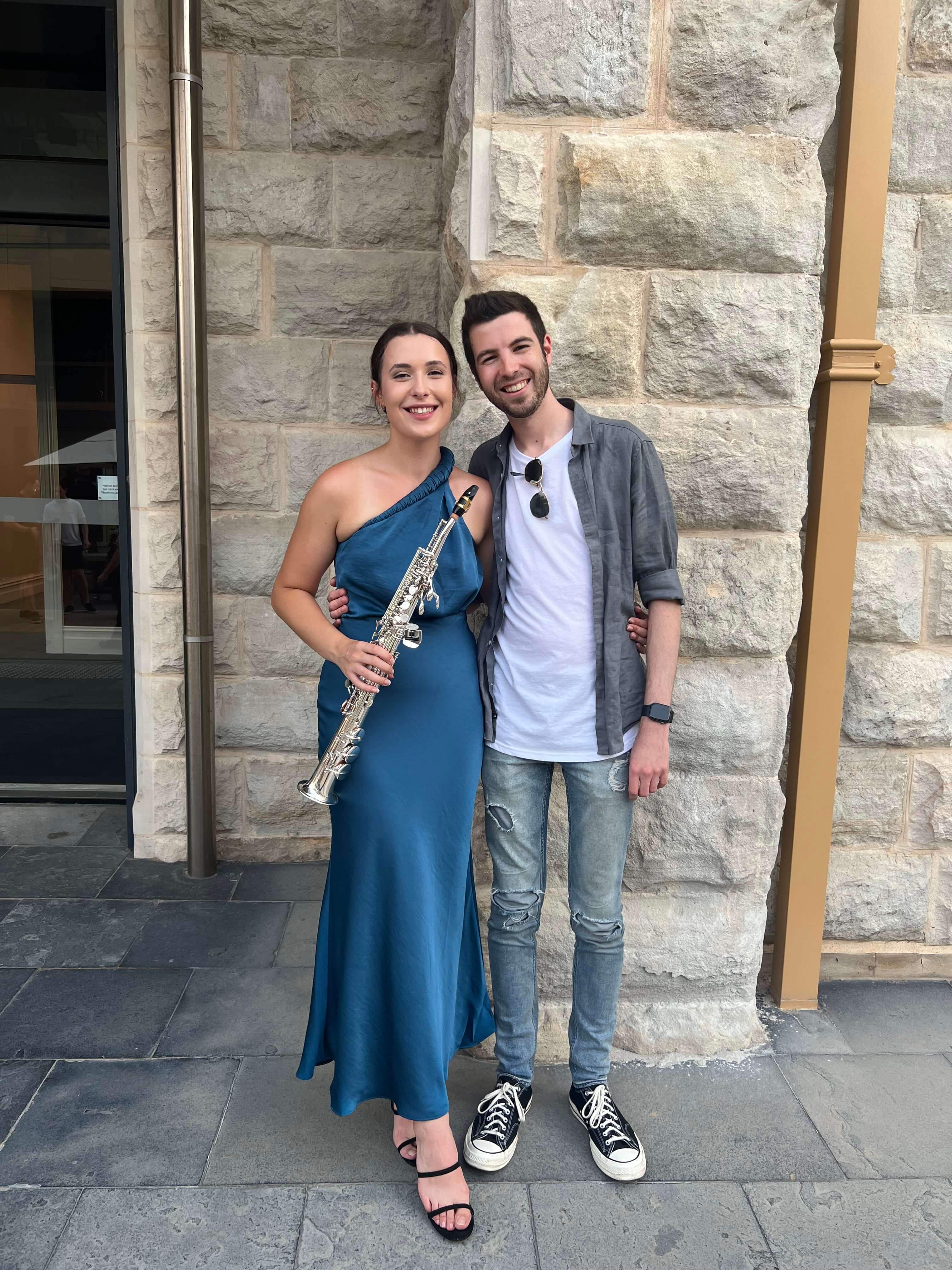 Sam and Alevia, creators of Recite.